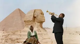 Louis Armstrong Playing At The Sphinx