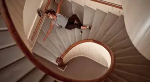 Man Falling Down Stairs