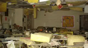 Hurricane Katrina School Damaged
