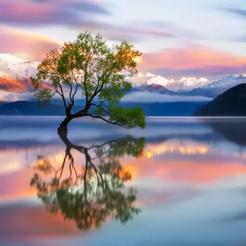 The Spumoni-Colored Skies Of Wanaka, New Zealand