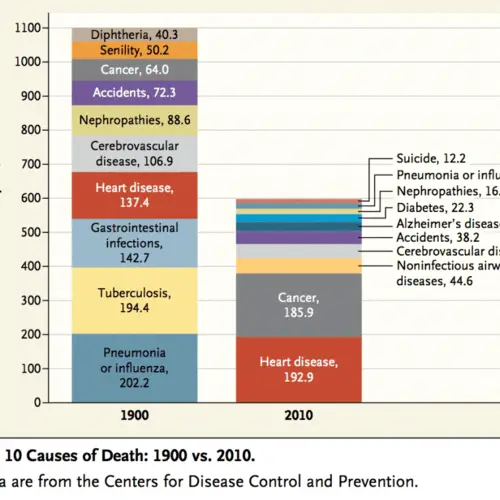 The Top 10 Causes Of Death In 1900 And 2010