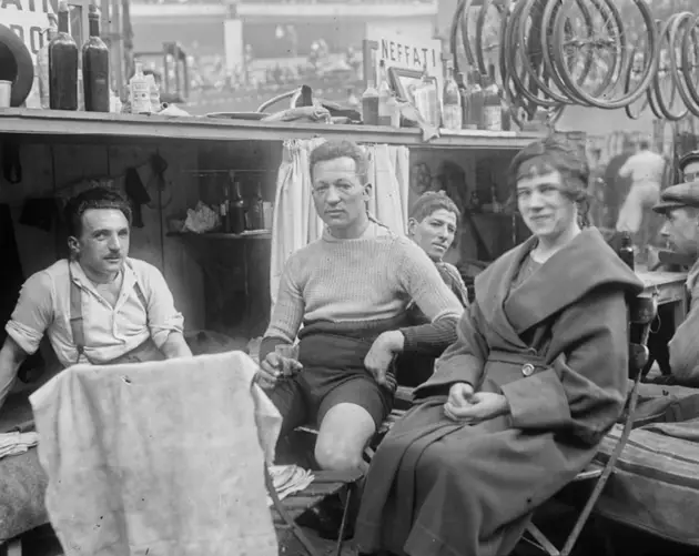Cyclist In 1920s Paris