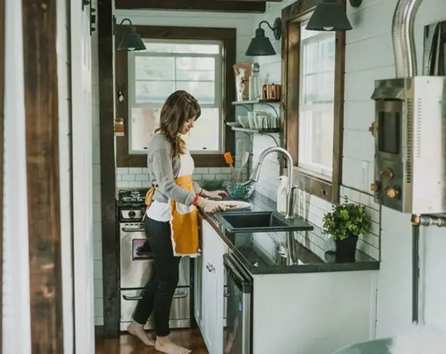 Miniature Kitchen in Tiny Home
