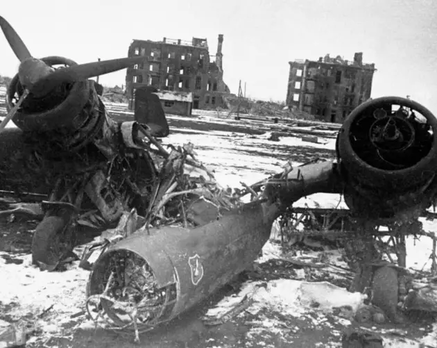Destroyed War Plane In Stalingrad