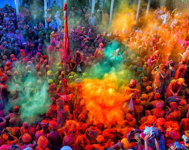 Colorful Holi Crowd