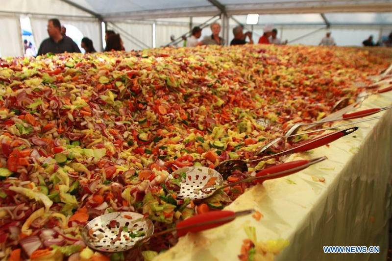 World's Largest Salad width=