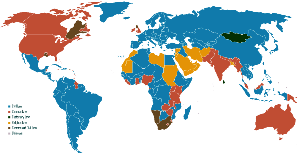 Mapping The World s Legal Systems