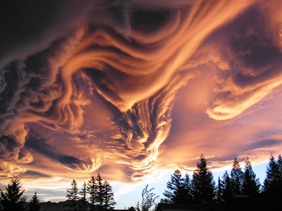 Asperatus Clouds Over New Zealand