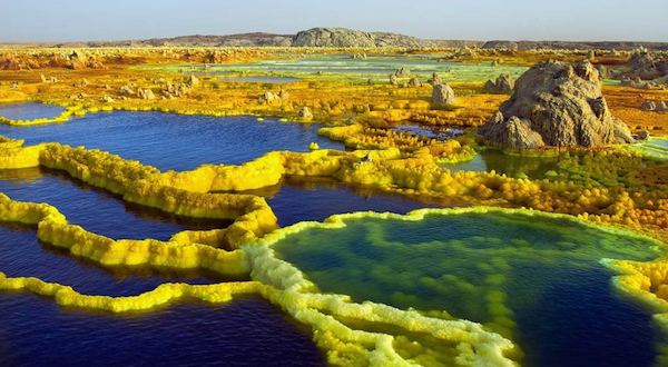 Ethiopia Volcanic Landscape Blue