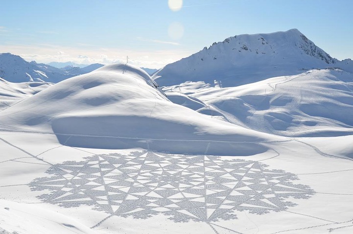 Snow Patterns From Above