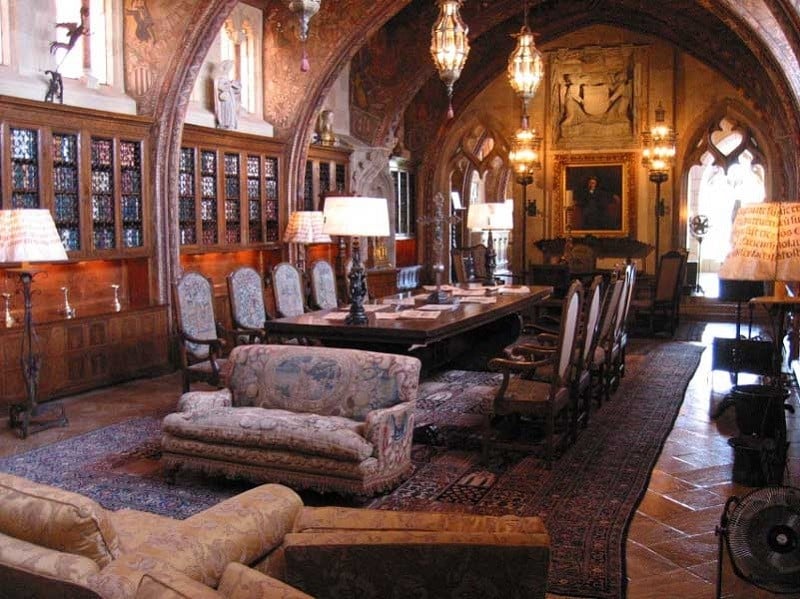 Interior of the Hearst Castle