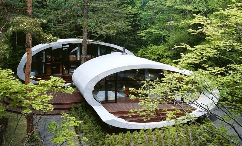 Japanese Shell Visually Stunning Homes