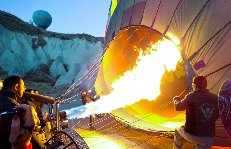 Hot Air Balloon Lift Off