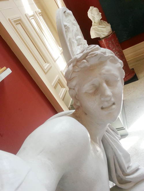 Statue Selfies Pain