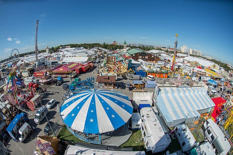 Oktoberfest 2015 Aerial