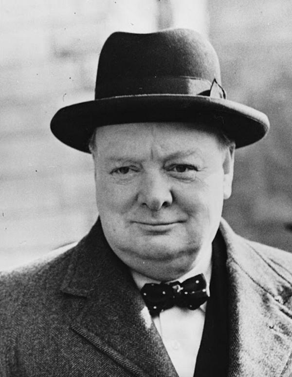 Winston Churchill Bowler Bowtie