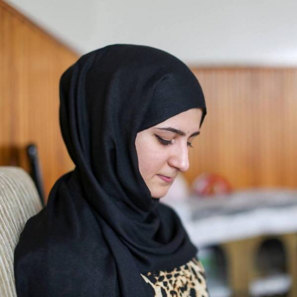 Sad Pensive Arabic Woman