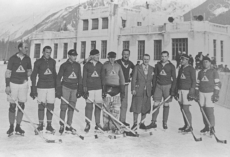 Hockey Team From The First Winter Olympics In 1924