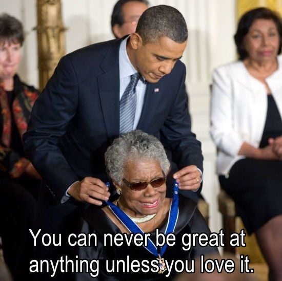 Barack Obama And Maya Angelou