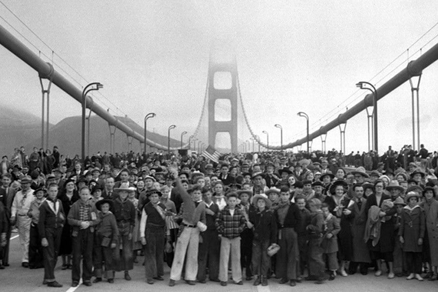 Image result for golden gate bridge opened to the public