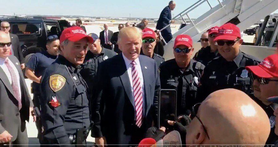 Trump San Antonio Police
