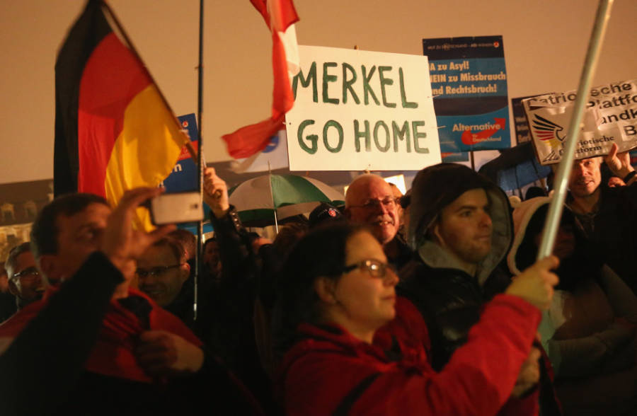 Merkel Go Home