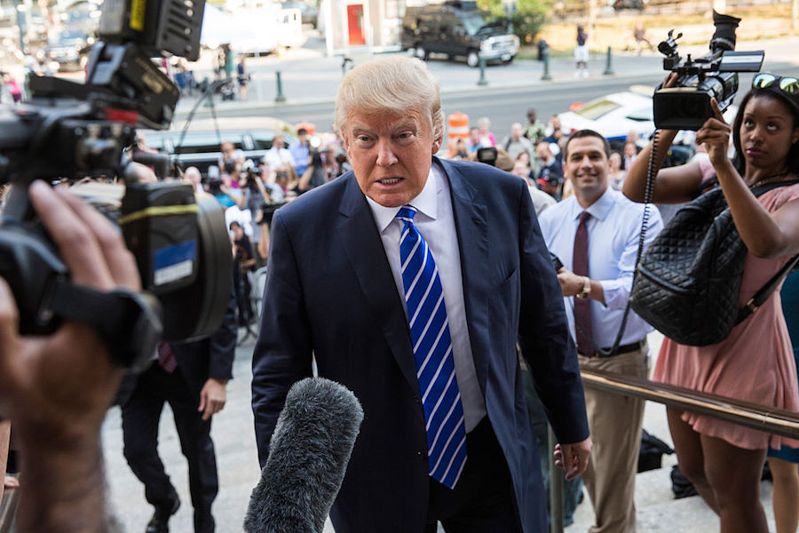 Trump On Steps