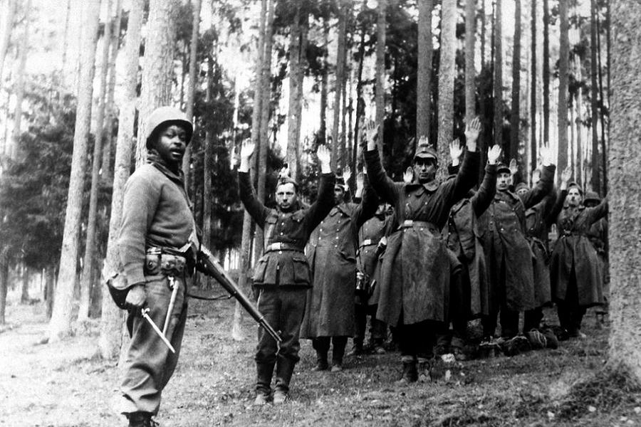 Allied Camp Surrendering Germans