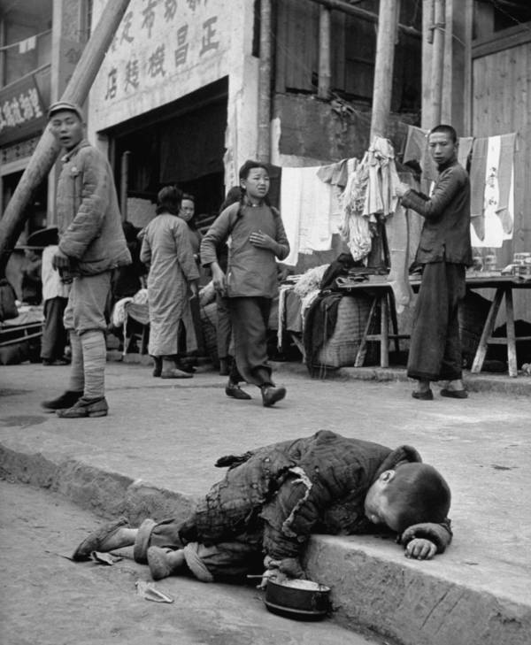 China Exhausted Child