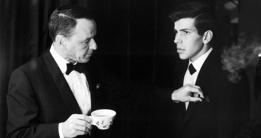 Frank Sinatra Jr and his father Frank Sinatra Sr.