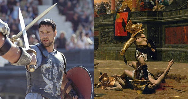 A discussion of how realistic the movie gladiator is