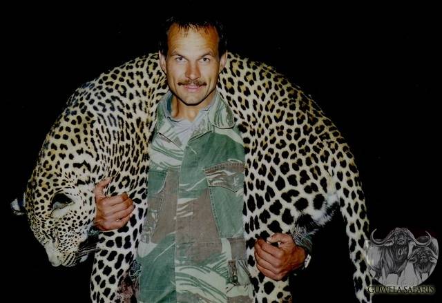 Claude Kleynhans With Leopard