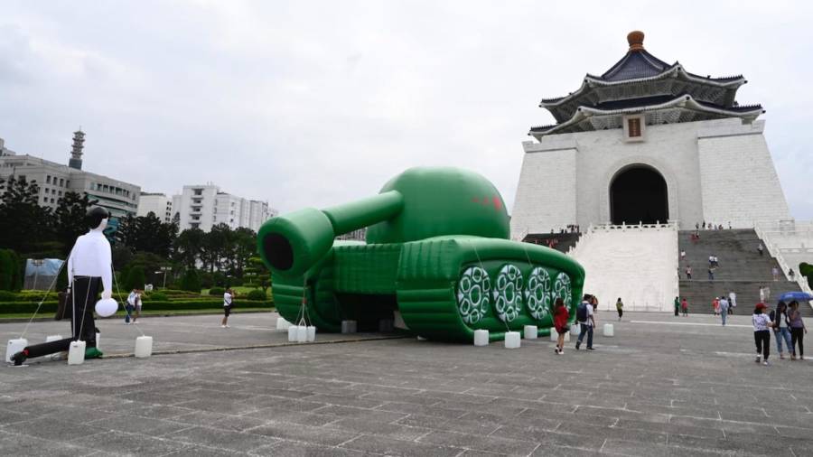 Artist Erects Tank Man Balloon To Commemorate Tiananmen Tragedy