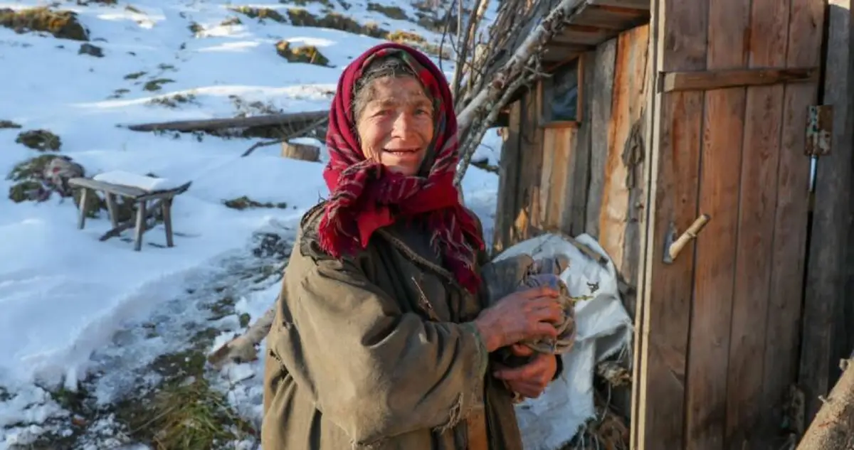 Eastern Siberia ~ Russia  Ulita Elrika, an elderly Even woman