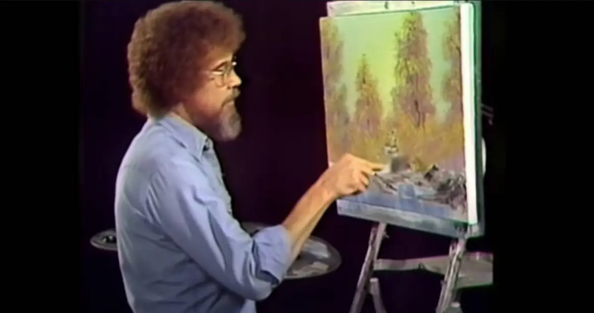 Bob Ross' First Artwork From 'The Joy Of Painting' Show On Sale
