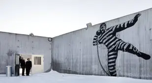 Halden Mural In Winter