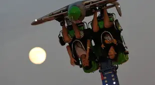 Supermoon Wisconsin Coaster