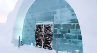 Ice Hotel Entrance
