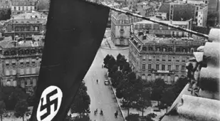 Nazi Flag Flying in Paris