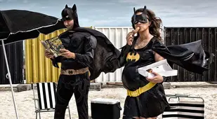 Pregnant Batwoman Photography