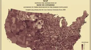 Map America Foreign Noncitizen