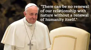 Pope Francis Climate Change Quotes Beige