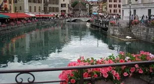 Most Beautiful Towns Annecy Pink Flowers