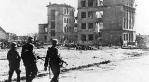 Ruins Of Stalingrad During WWII