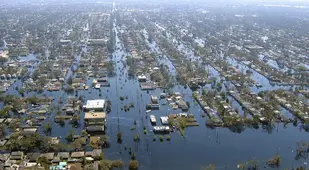 Hurricane Katrina Flooded Overhead