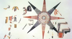 Ancient Maps Star Fresco