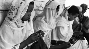 Ethiopian refugee camp Sewing Class