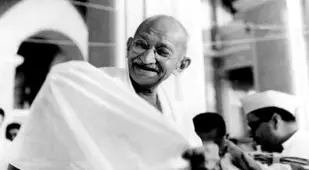 Gandhi Laughing