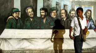 Jesus Communism Mural