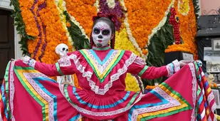 El Dia Muertos Dress Pretty Colors